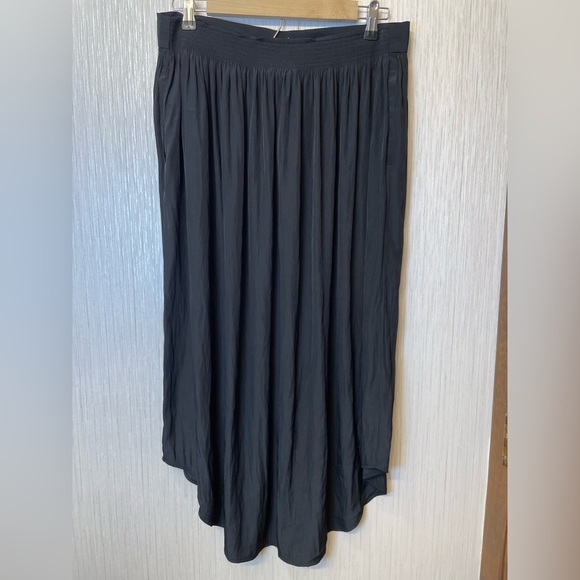 J. Jill Black Button-Front Midi Skirt - Picture 8 of 8